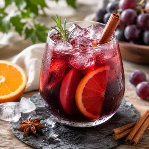Uva especiada, con canela y anís estrella encima