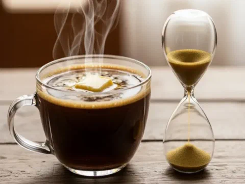 Café bulletproof, con su espuma característica