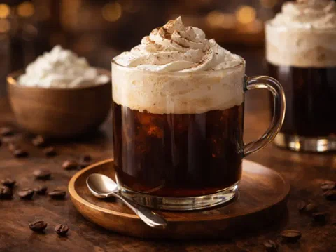 Einspänner, con crema batida y cacao encima